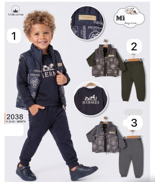 Костюм Тройка Для Мальчика Mirkon Baby (9-12-18-24мес.)