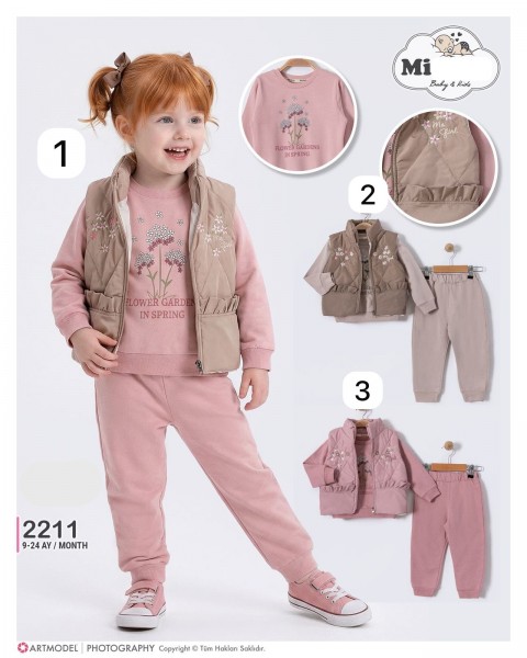 Костюм Тройка Для Девочки Mirkon Baby (9-12-18-24мес.)