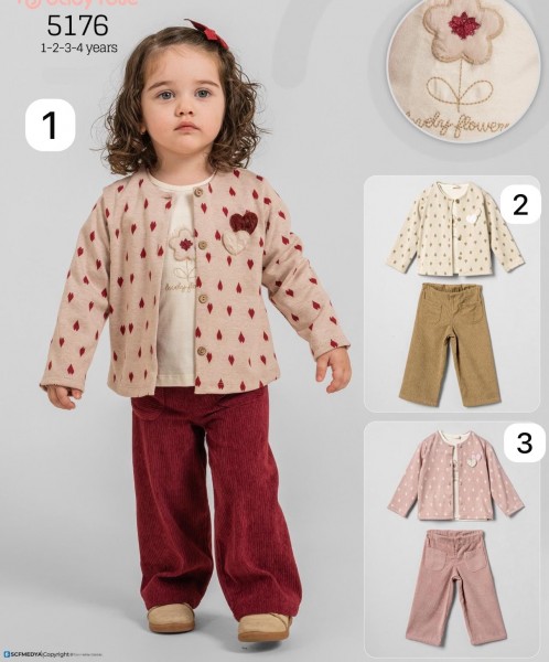 Костюм Тройка Для Девочки Baby Rose (1-2-3-4лет) 