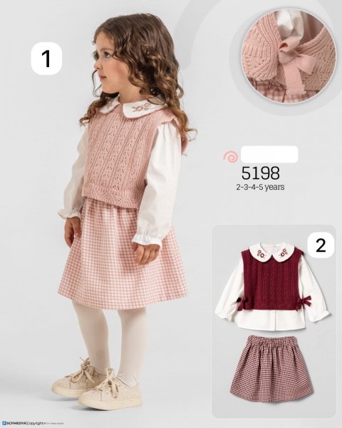 Костюм Тройка Для Девочки Baby Rose (2-3-4-5лет)