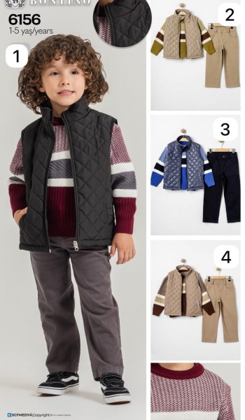 Костюм Тройка Для Мальчика Bontino (1-2-3-4-5лет) 