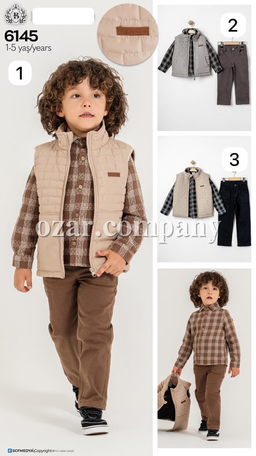 Костюм Тройка Для Мальчика Bontino (1-2-3-4-5лет) 