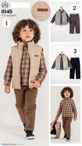 Костюм Тройка Для Мальчика Bontino (1-2-3-4-5лет) 
