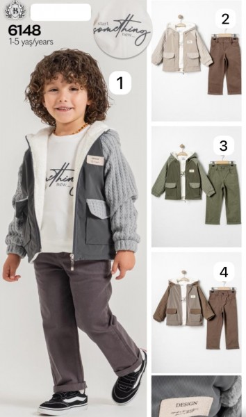 Костюм Тройка Для Мальчика Bontino (1-2-3-4-5лет) 