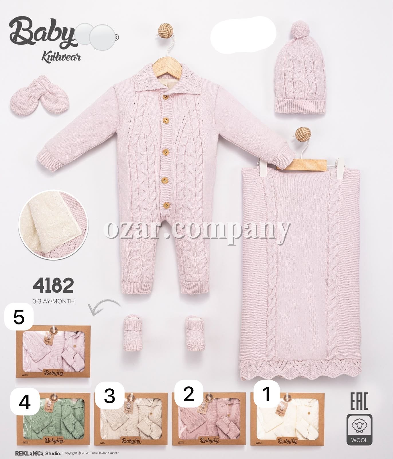 Коробочный Набор Для Новорождённых Babymy (0-3м)