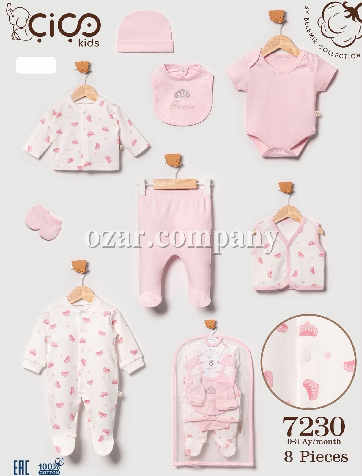 Набор Для Девочки Cico Kids (0-3мес.)