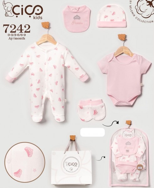 Комплект Для Девочки Cico Kids (0-3/3-6/6-9мес.)