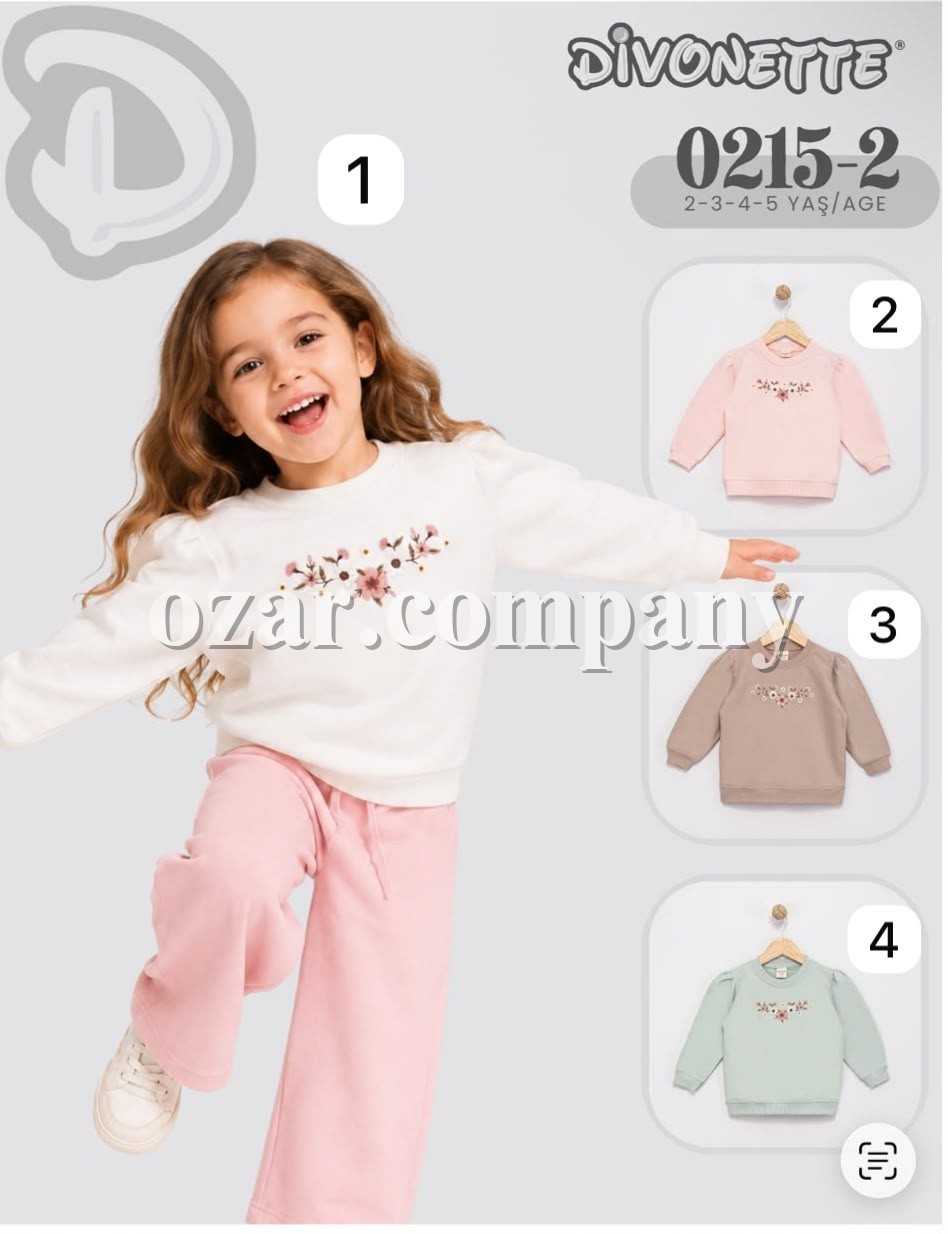 Свитшот Для Девочки Divonette (2-3-4-5лет)
