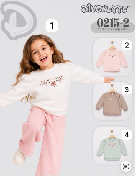 Свитшот Для Девочки Divonette (2-3-4-5лет)