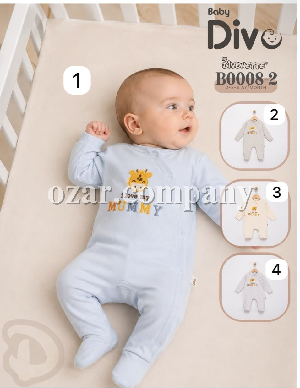 Человечек Для Новорождённых Divonette (2-3-6мес.)