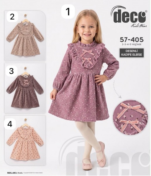 Велюровое Платье Для Девочки Deco (2-3-4-5лет)