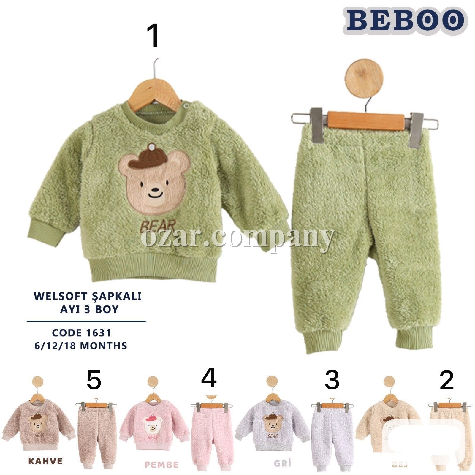 Утеплённый Костюм Для Новорождённых Beboo (6-12-18мес.)