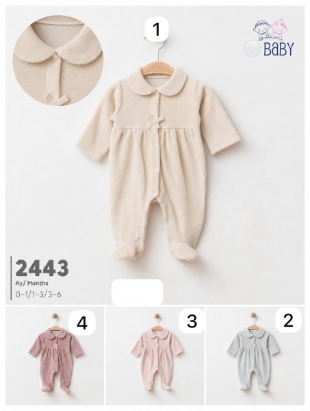 Велюровый Человечек Для Девочки SD Baby (0-1/1-3/3-6мес.)