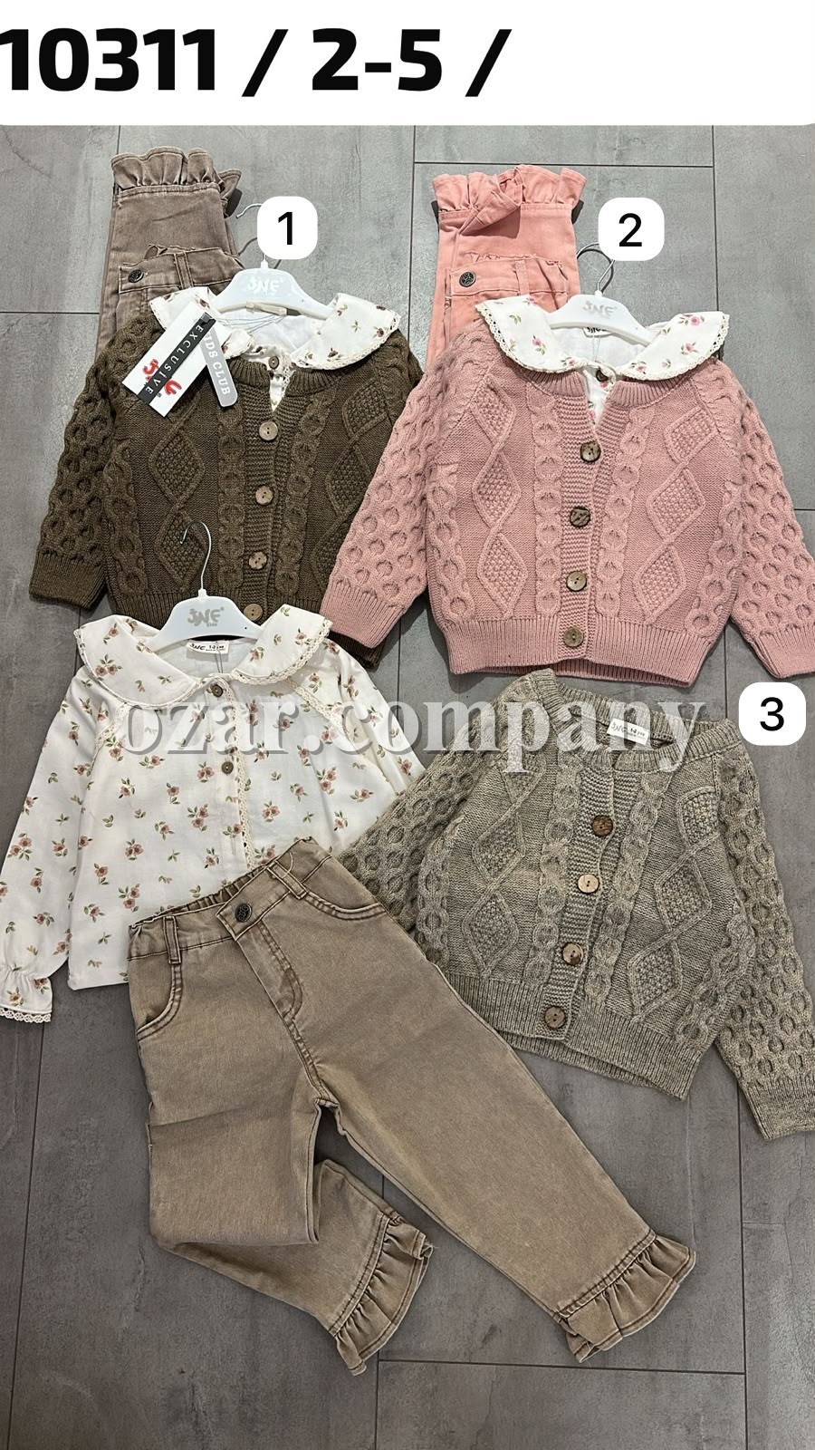Костюм Тройка Для Девочки JNF (2-3-4-5лет)