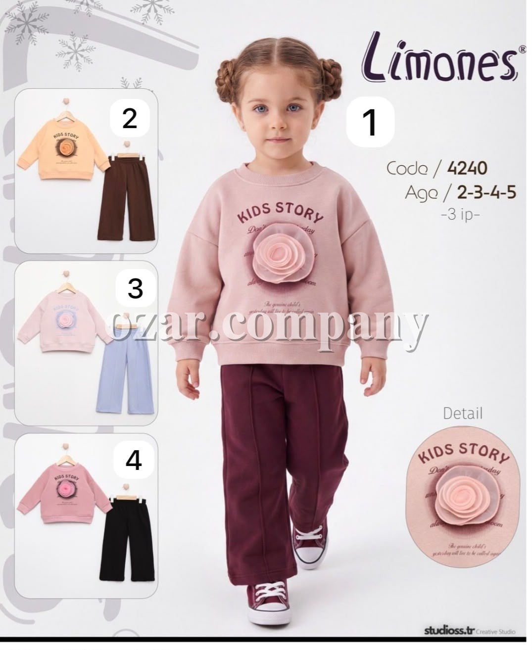Костюм Тринитка Для Девочки Limones (2-3-4-5лет)