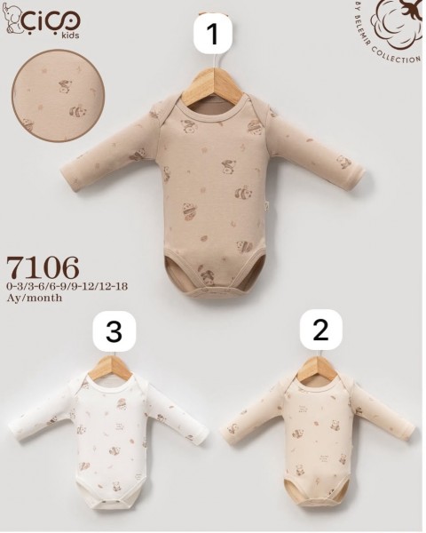 Бодик Для Новорождённых Cico Kids (0-3/3-6/6-9/9-12/12-18мес.)