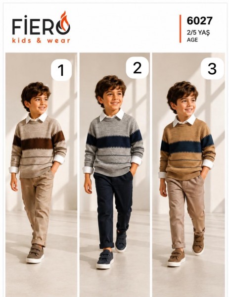 Костюм Тройка Для Мальчика Fiero (2-3-4-5лет)