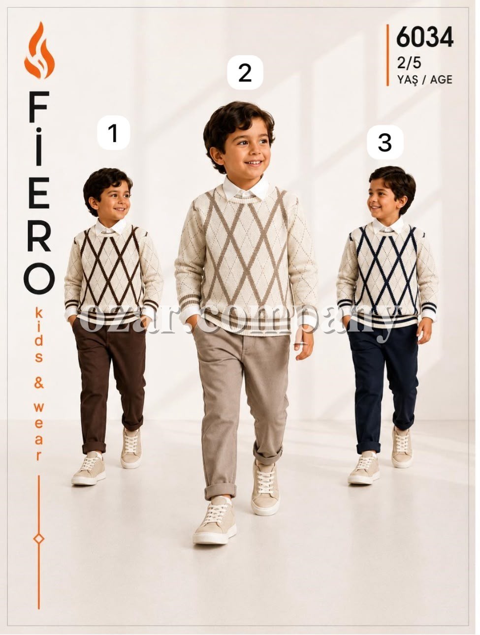 Костюм Тройка Для Мальчика Fiero (2-3-4-5лет)