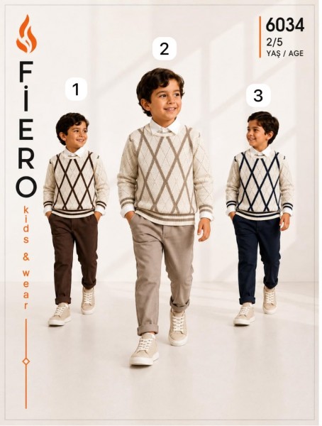 Костюм Тройка Для Мальчика Fiero (2-3-4-5лет)