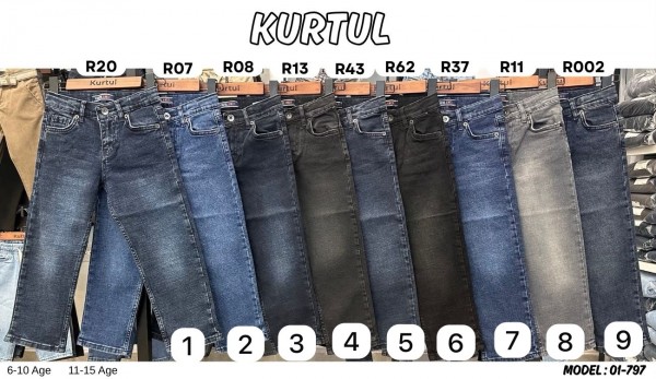 Джинсы Для Мальчика Kurtul (6-7-8-9-10лет) 