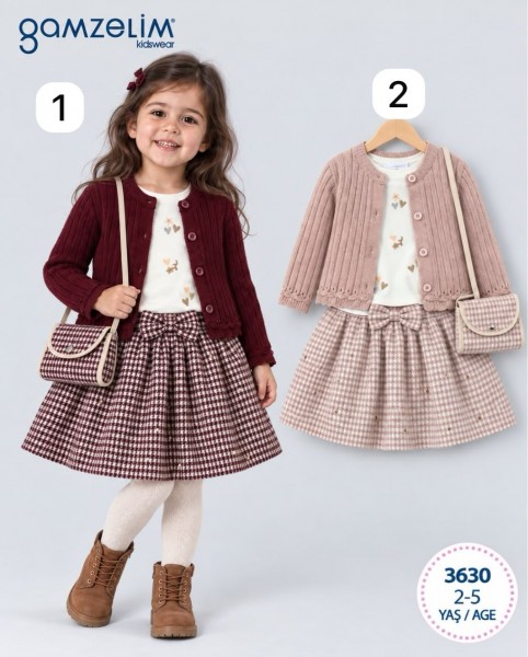 Костюм Тройка Для Девочки Gamzelim (2-3-4-5лет)