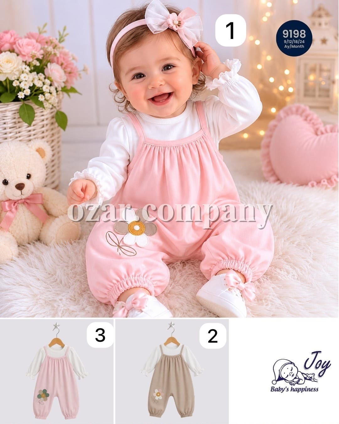 Летний Комбинезон Для Девочки Jolly Joy (9-12-18-24мес.)