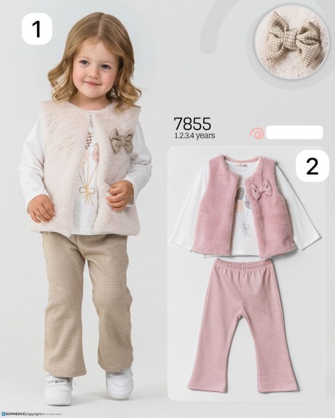 Костюм Тройка Для Девочки Baby Rose (1-2-3-4лет) 