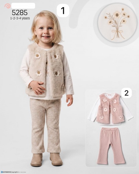 Костюм Тройка Для Девочки Baby Rose (1-2-3-4лет) 