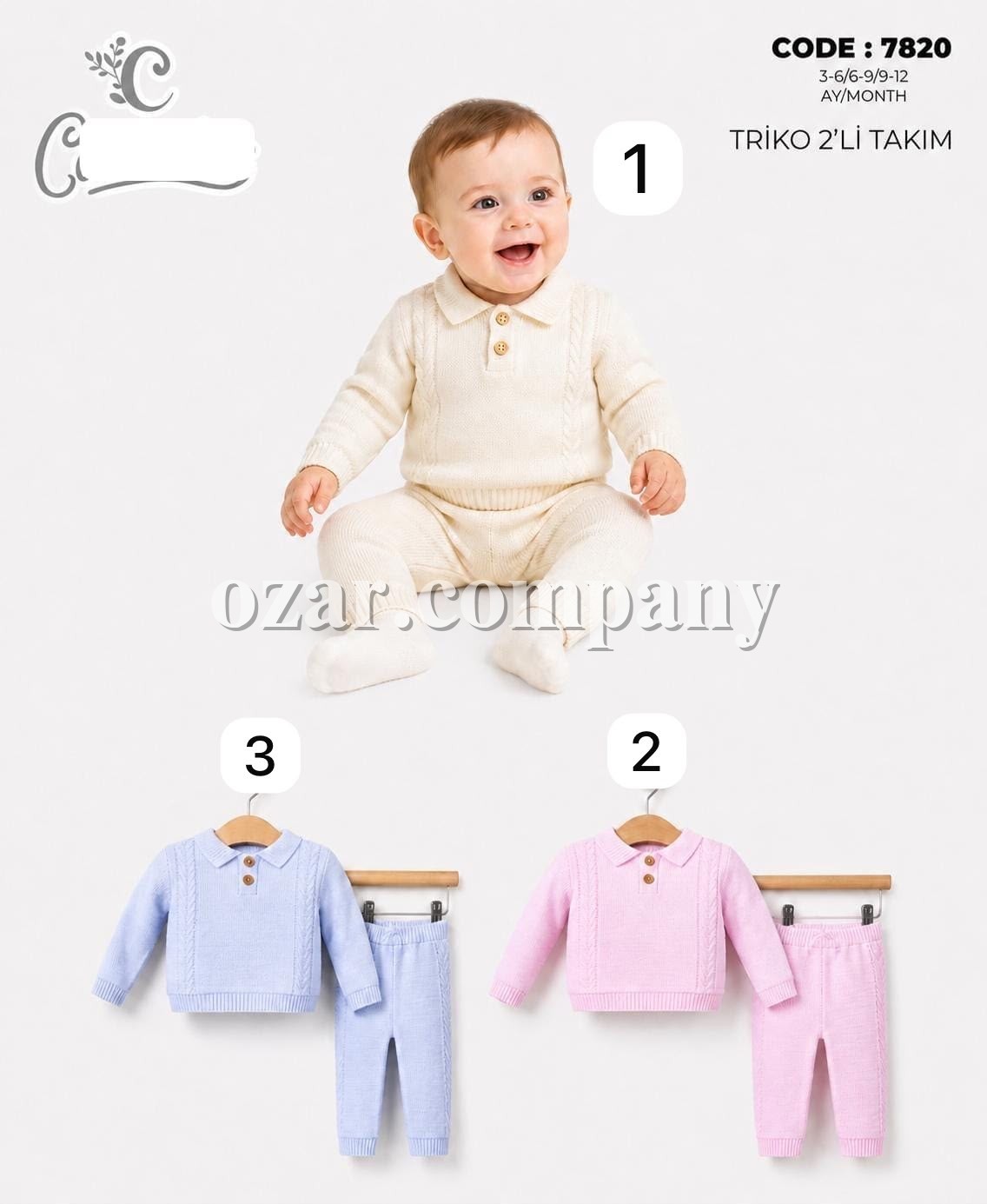 Костюм Для Новорождённых Caramini (3-6/6-9/9-12мес.)