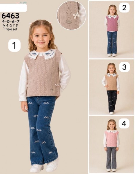 Костюм Тройка Для Девочки Eray Kids (4-5-6-7лет) 