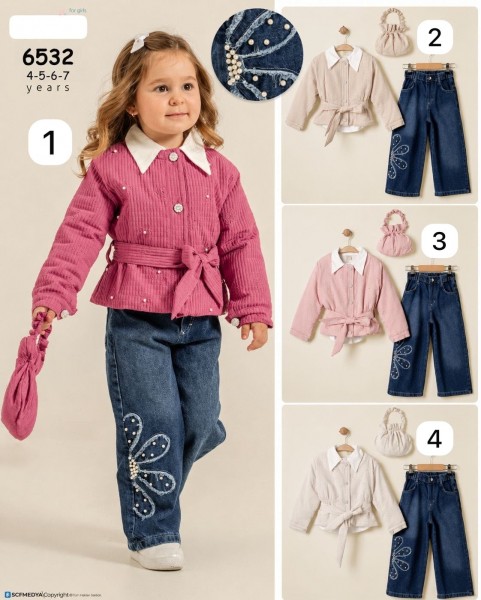 Костюм Тройка Для Девочки Eray Kids (4-5-6-7лет) 