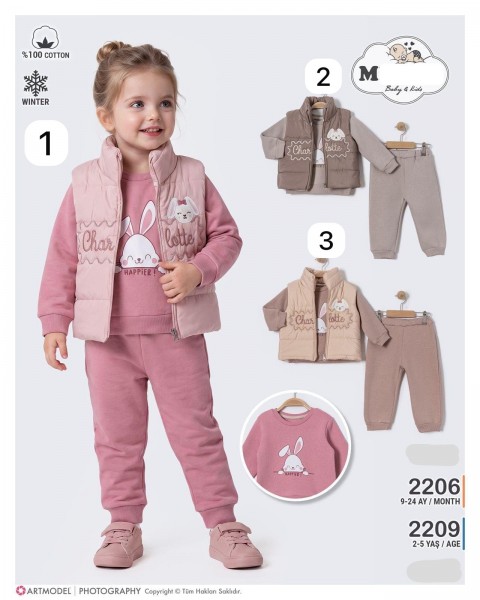 Утеплённый Костюм Тройка Для Девочки Mirkon Baby (9-12-18-24мес.)