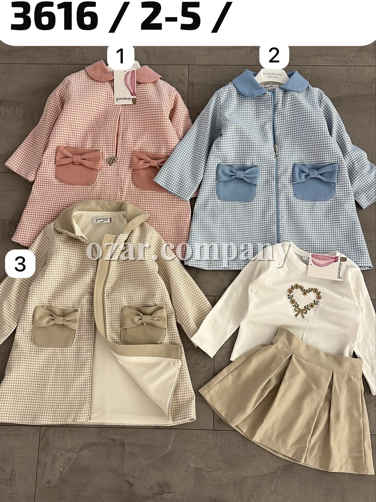 Костюм Тройка Для Девочки Gamzelim (2-3-4-5лет)