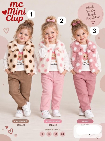 Костюм Тройка Для Девочки Mini Clup (9-12-18-24мес.)