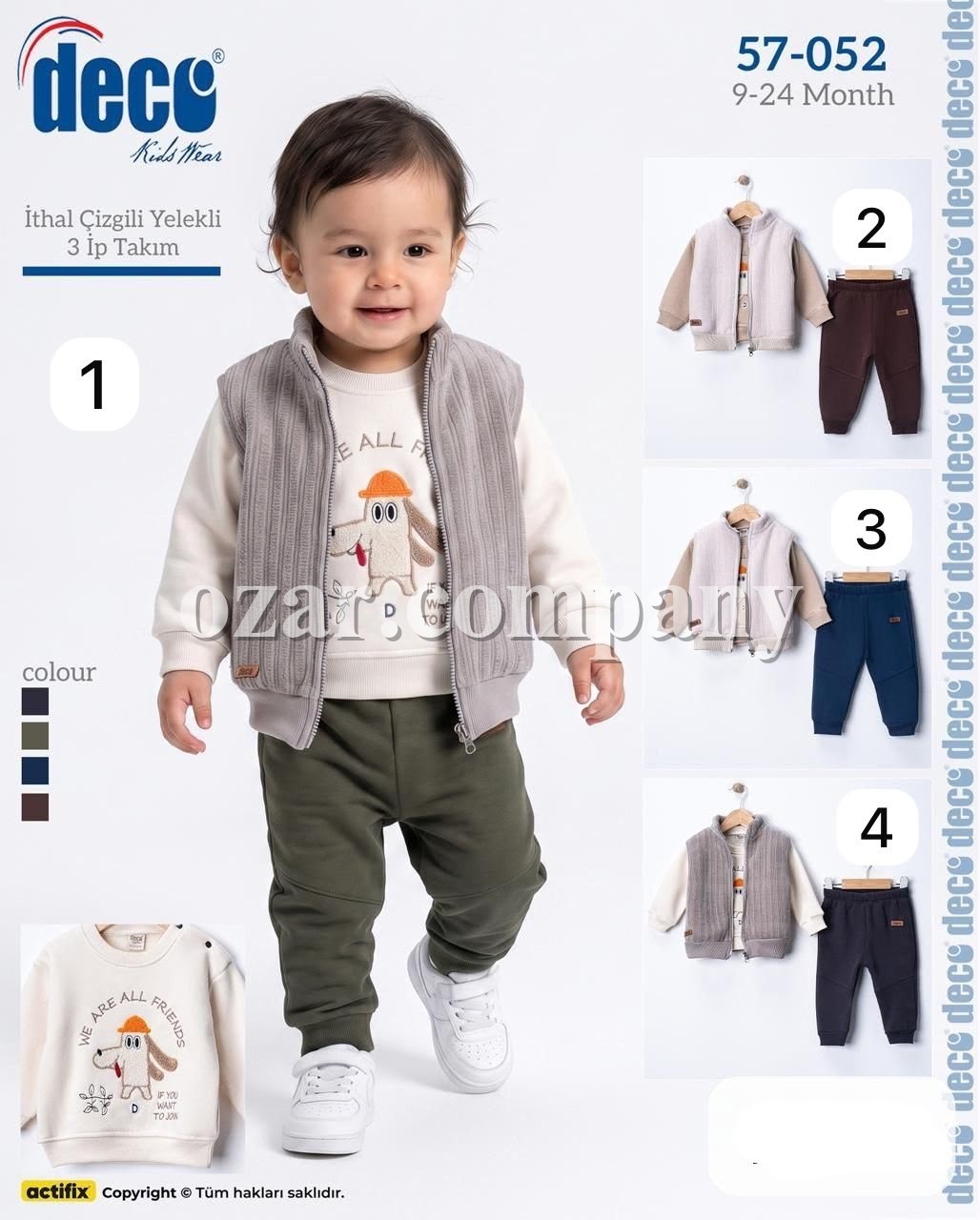 Костюм Тройка Тринитка Для Мальчика Deco (9-12-18-24мес.)