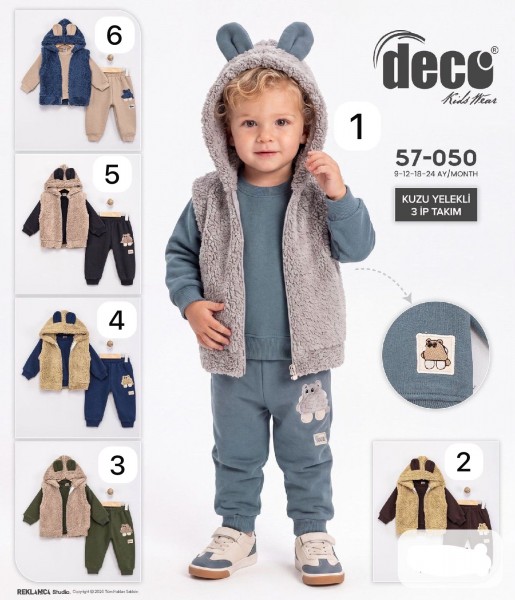 Костюм Тройка Тринитка Для Мальчика Deco (9-12-18-24мес.)