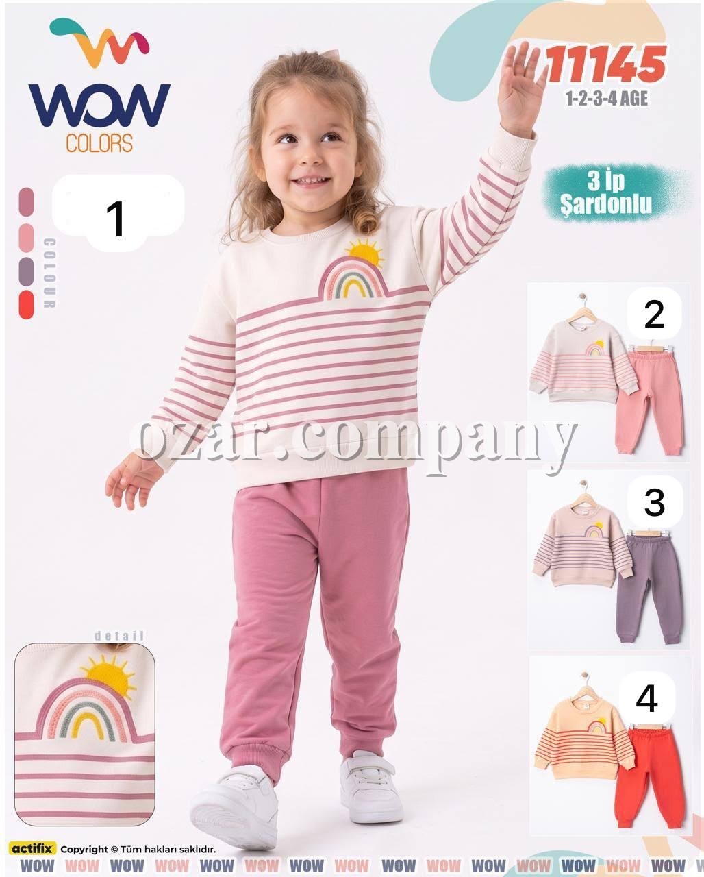 Костюм Тринитка На Флисе Для Девочки WOW (1-2-3-4лет) 