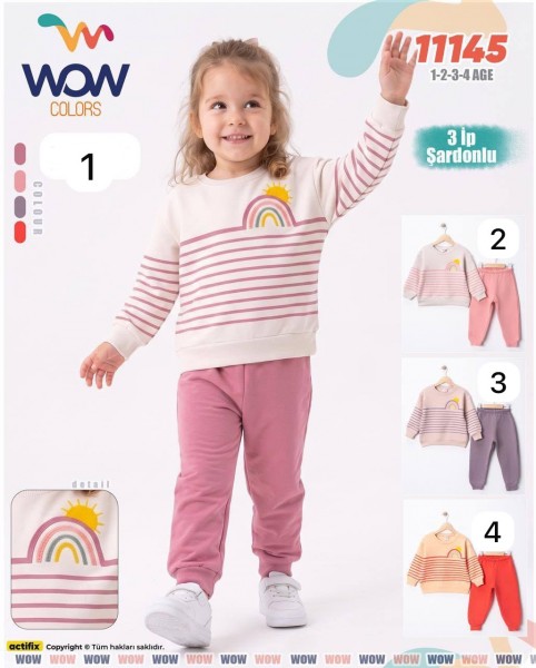 Костюм Тринитка На Флисе Для Девочки WOW (1-2-3-4лет) 