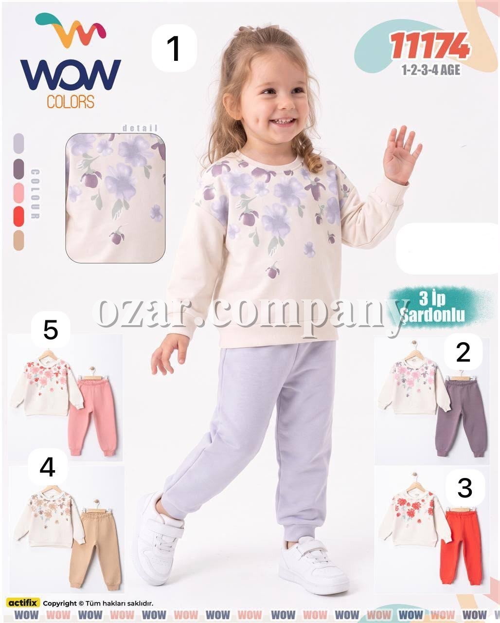Костюм Тринитка На Флисе Для Девочки WOW (1-2-3-4лет) 