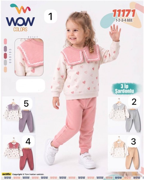 Костюм Тринитка На Флисе Для Девочки WOW (1-2-3-4лет) 