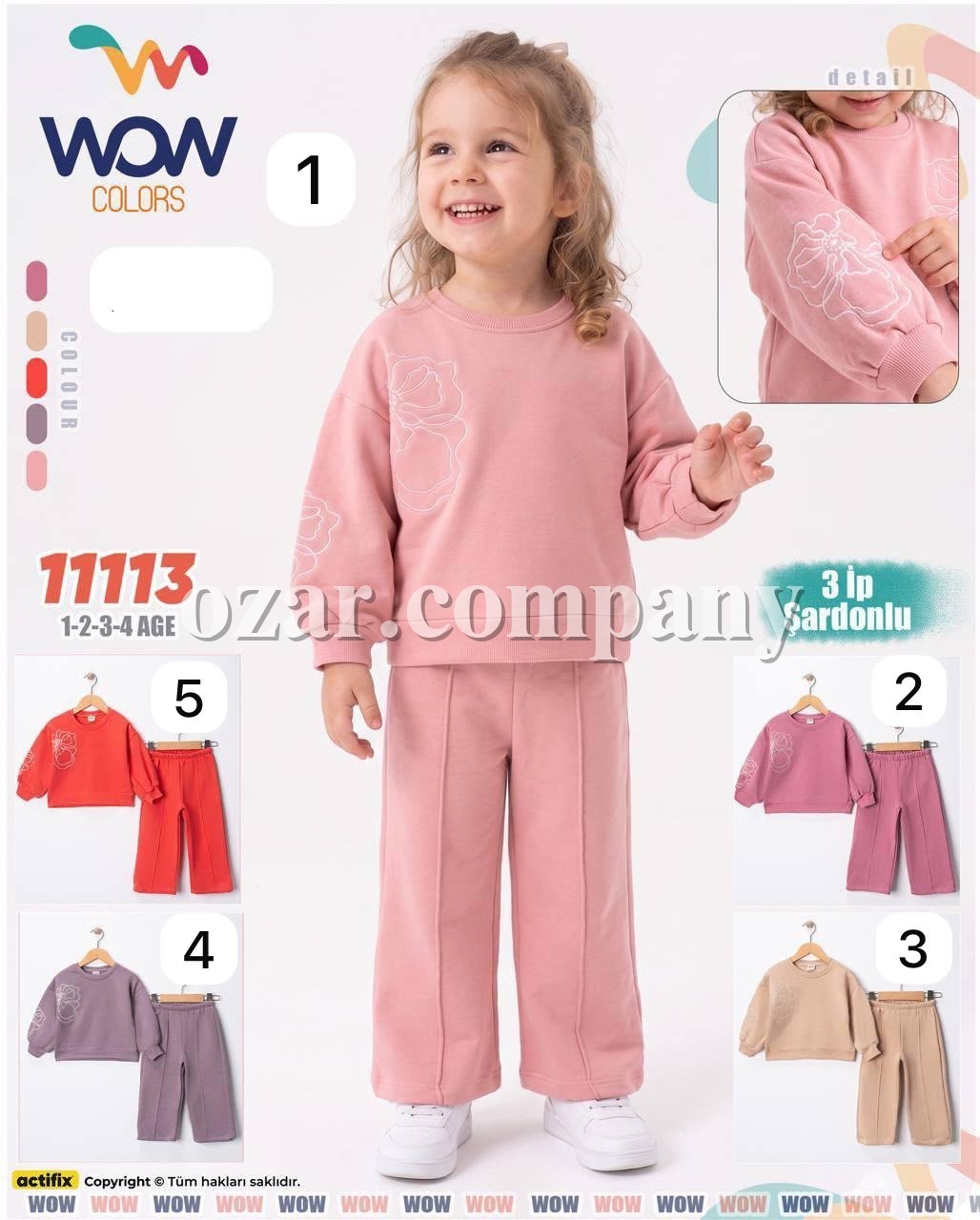 Костюм Тринитка На Флисе Для Девочки WOW (1-2-3-4лет) 