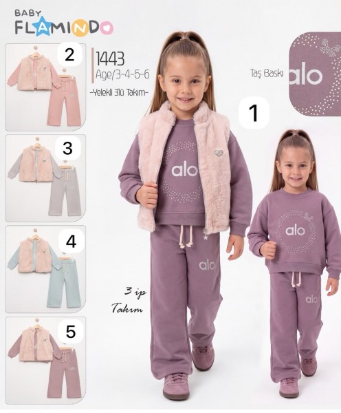 Костюм Тройка Тринитка Для Девочки Flamindo (3-4-5-6лет) 