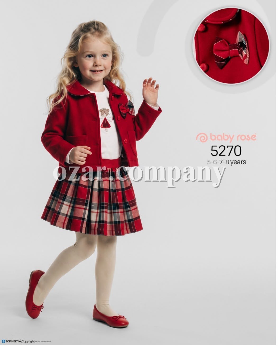 Костюм Тройка Для Девочки Baby Rose (5-6-7-8лет) 