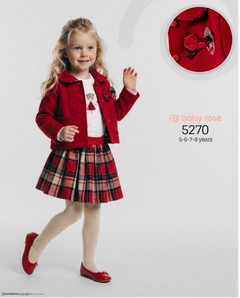 Костюм Тройка Для Девочки Baby Rose (5-6-7-8лет) 