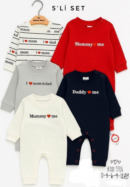 Комплект Человечков Для Новорождённых Murat Baby (0-3/3-6/6-9/9-12мес. по 5шт.)