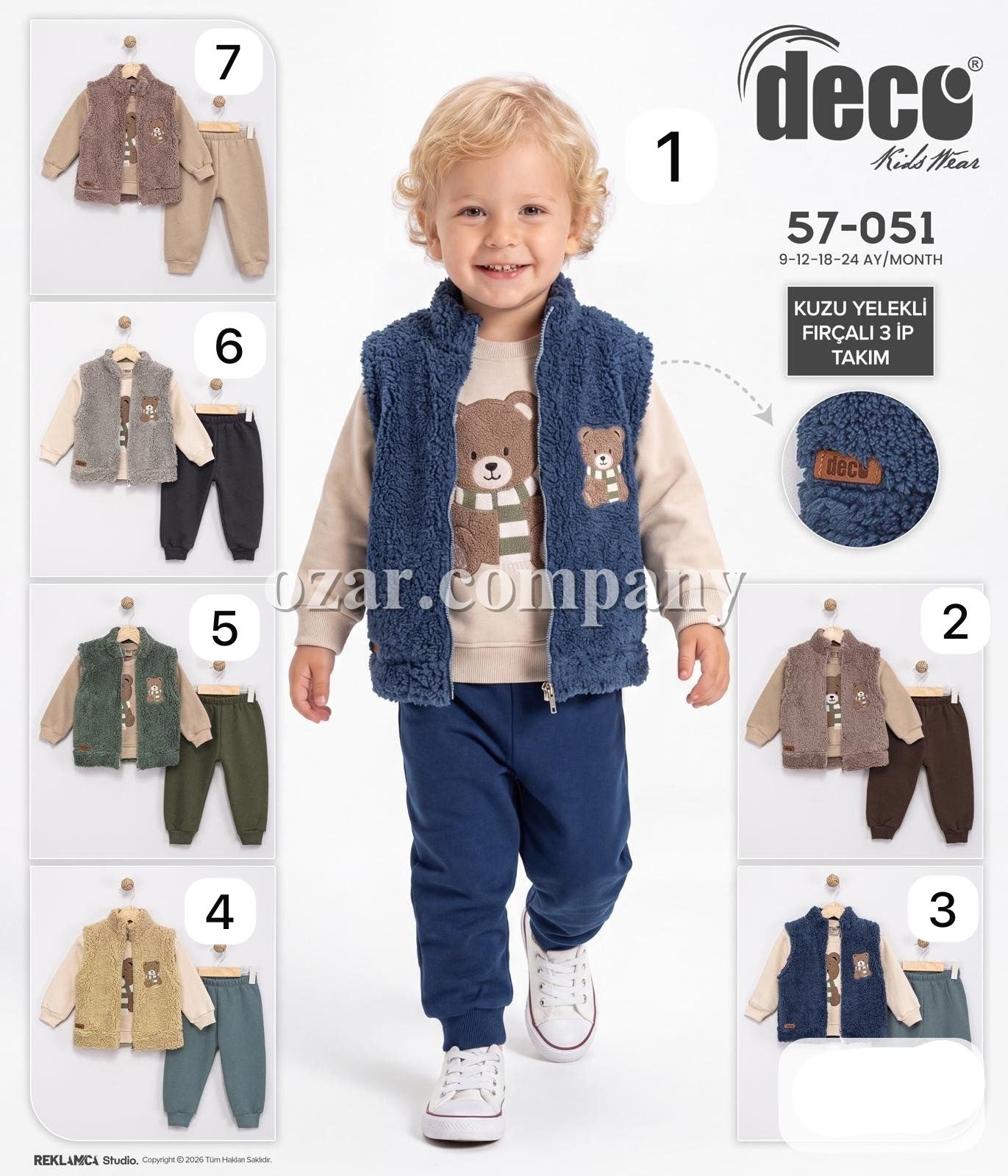 Костюм Тройка Тринитка Для Мальчика Deco (9-12-18-24мес.)