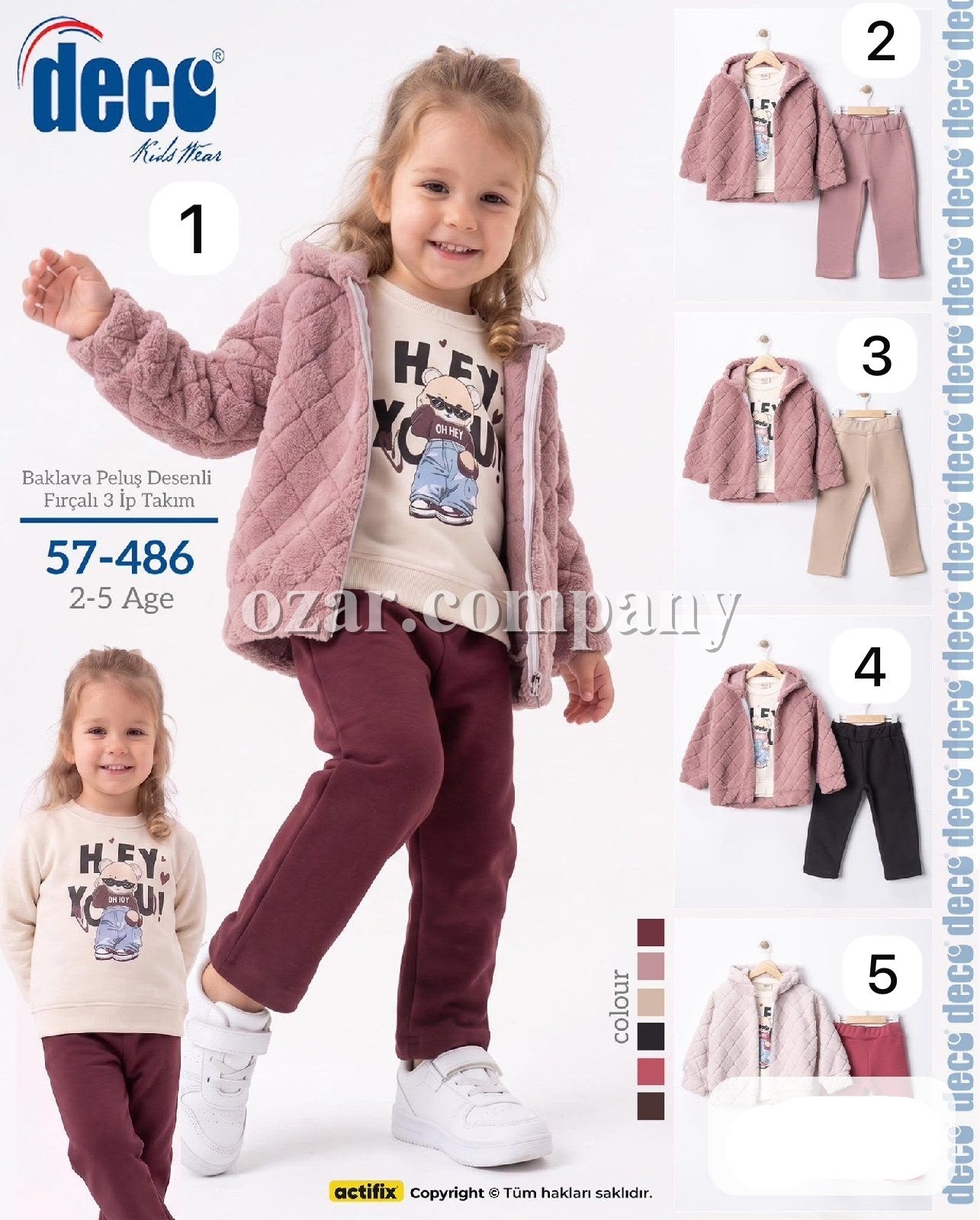 Костюм Тройка Тринитка Для Девочки Deco (2-3-4-5лет)