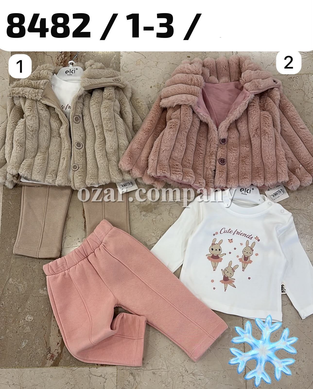 Утеплённый Костюм Тройка Для Девочки Elci (1-2-3лет) 