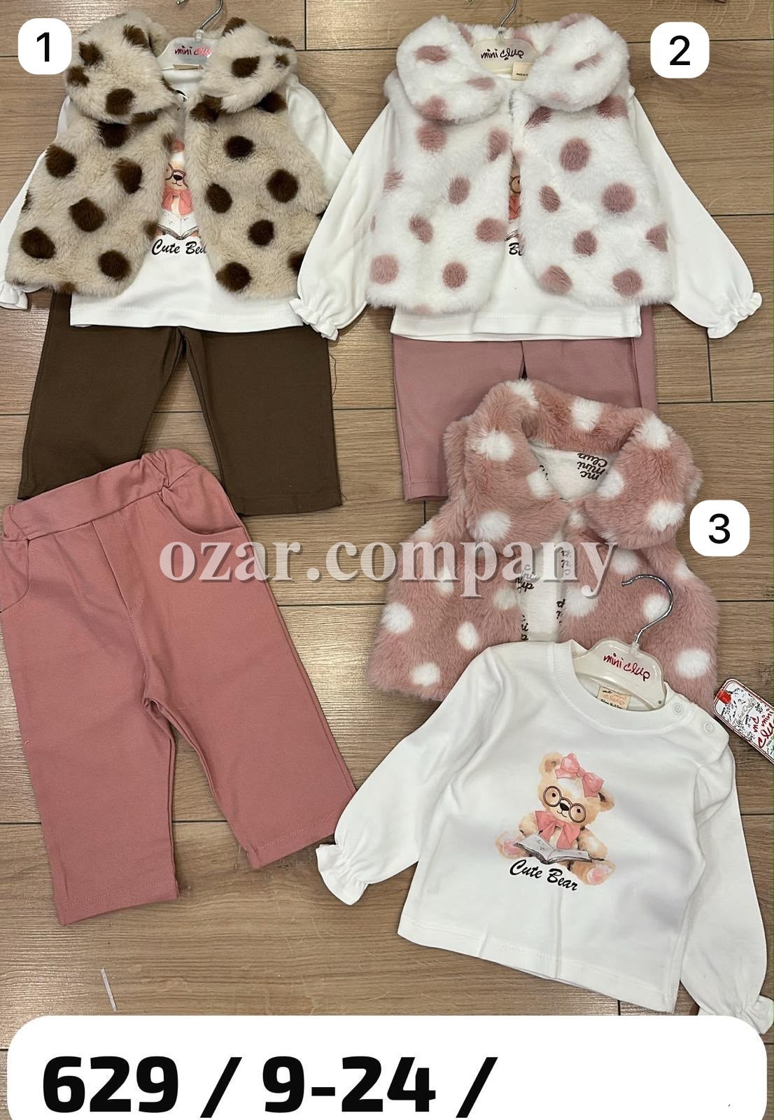 Костюм Тройка Для Девочки Mini Clup (9-12-18-24мес.)