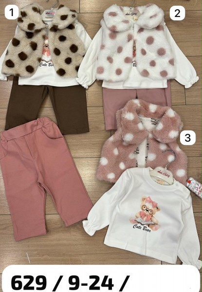 Костюм Тройка Для Девочки Mini Clup (9-12-18-24мес.)